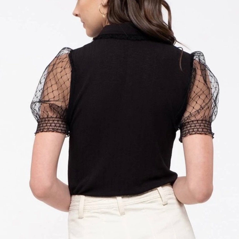 Knit Collared Button up - Picture 2 of 4